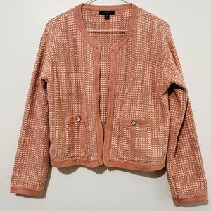 J. Crew Cotton Knit Lady Jacket Cardigan-Women XS